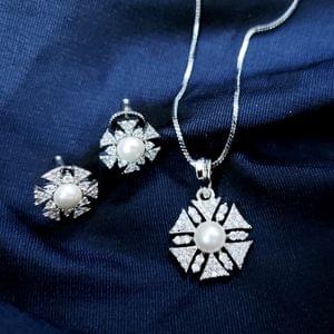 American Diamond Zircon Pendant Delicate