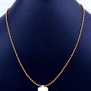 Simple Chains In Rosegold Tone