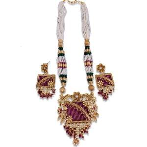 Rajwadi Pendant Set- Designer Rajwadi Pendant Set