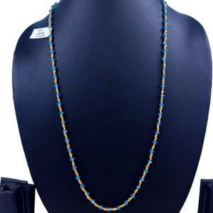 Blue Crystal Mala/Long Blue Beads Mala