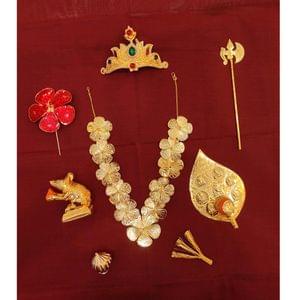Imitation Ganesh Jewellery Combo Set for Ganpati Idols