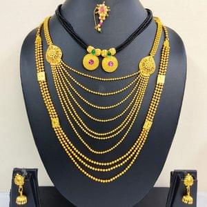 Gauri Accessories In Golden Tone
