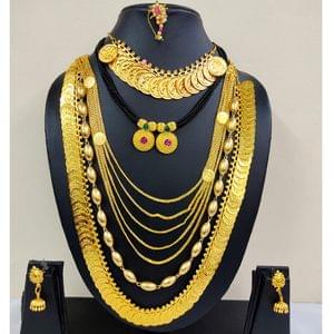 Traditional Gauri Festive Jewellery Combo Set