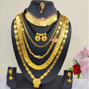Gauri Artificial Golden Jewellery Combo
