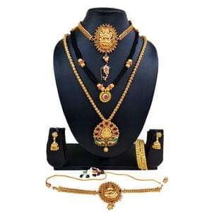 Gauri-Mahalaxmi Jewellery Combo Set