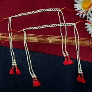 Mundavlya- Pearl Mundavlya Traditional Design Online