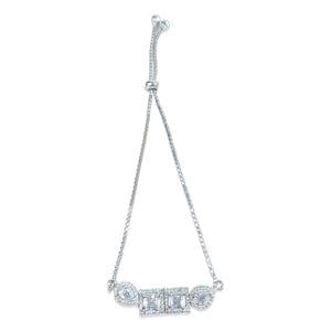 Delicate Rhodium Bracelet For Girls