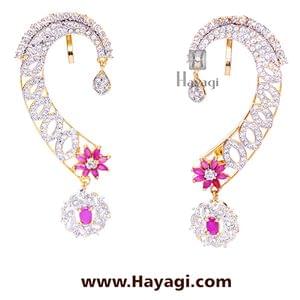 AD Ear Cuff-Gold and Rhodium Plated Ear cuff