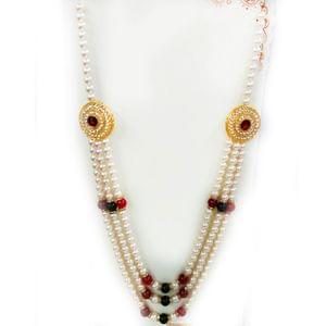 Red White Pearl Groom/Dulha Haar Necklace Online