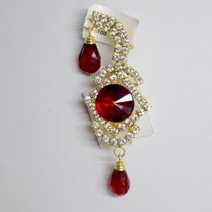 Dulha Kalangi Design in Maroon Colour With White Stones