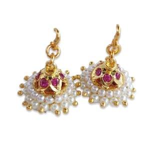 Pearl Jhumki Small Delicate Jhumki In Pearls