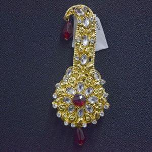 Dulha Kalangi Design in Maroon Colour With White Stones