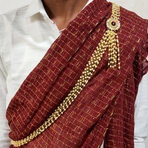 Janva/Janeu In Pearls For Munj