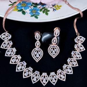 Designer American Diamond Stone Necklace