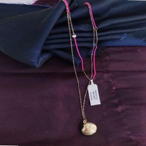 Fashionable Chain Pink Color Chain With Shell Pendant