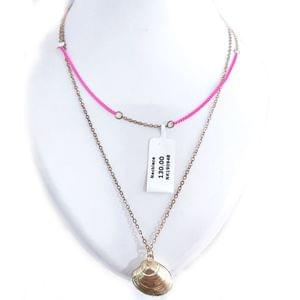 Fashionable Chain Pink Color Chain With Shell Pendant