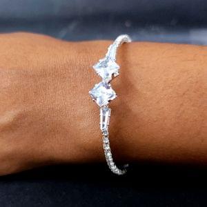 Kada/Bracelet For Small Girls- AD White Stoned