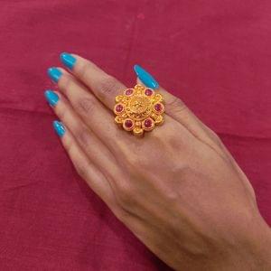 Geru Finger Ring- Traditional Wear Designer Finger Ring