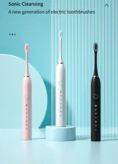 Sonic Electric Toothbrush 6-Speed 3-Color Adult Rechargeable Soft-Bristle Couple Male And Female Students Waterproof Toothbrush