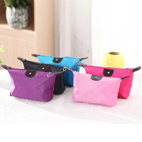 Travel Ladies Dumpling Cosmetic Bag Candy Color Dumpling Cosmetic Storage Bag Gift Storage Bag