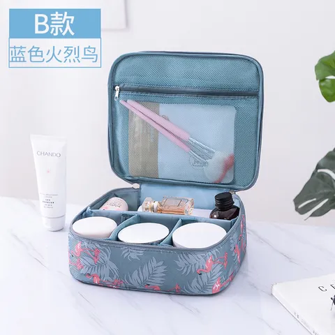 Cosmetic Makeup Bag for Women | Foldable Makeup Wash Toiletry Storage Purpose Pouch Travelling Bag