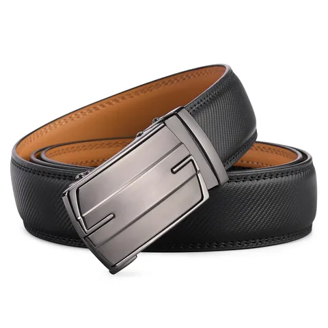 Men's leather belt men's belt leather automatic buckle pants belt men's business casual pants belt